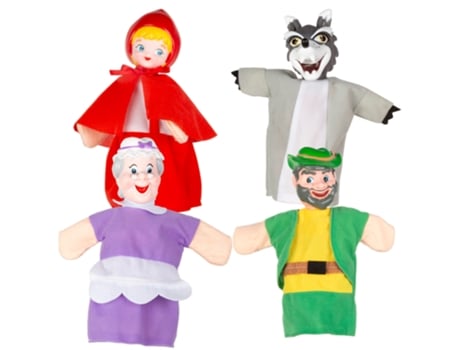 Conjunto de marionetas de Caperucita Roja 25 cm Cucu Show Colorbaby