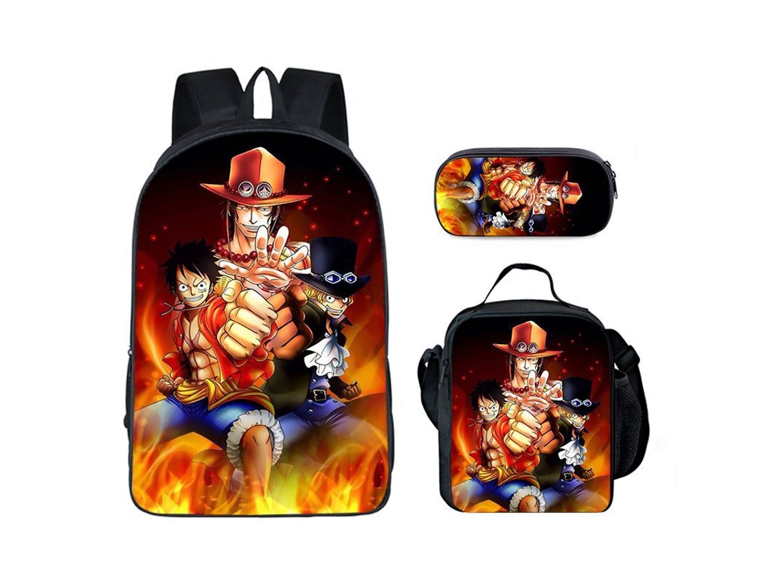 KOHREE Conjunto de Três Peças de Mochila Escolar de Estudante de Uma Peça