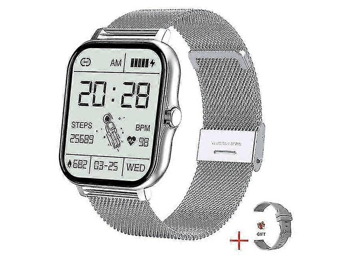 Relógio Inteligente Monitor De Frequência Cardíaca, Chamada Bluetooth, Tela Sensível Ao Toque Jinyubo Store