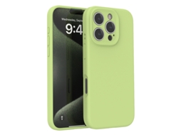 (verde Claro, Iphone 15 Pro Max) Capa De Silicone Líquido — Compatível Com A Série Iphone — Proteção Total Da Lente E Resistente A Quedas