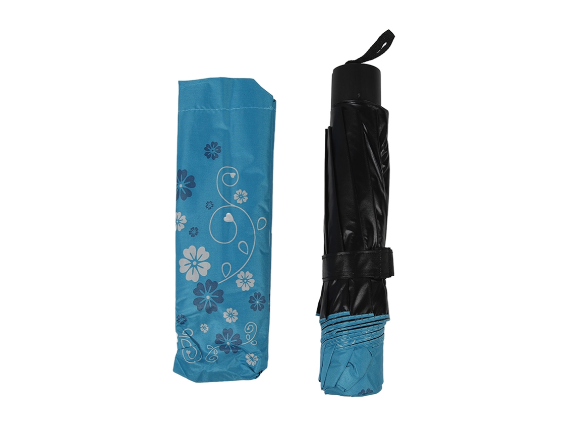 Guarda-chuva plegável de 10 arcos, anti UV, impermeável, manual, portátil para viagem rosa S/MARCA
