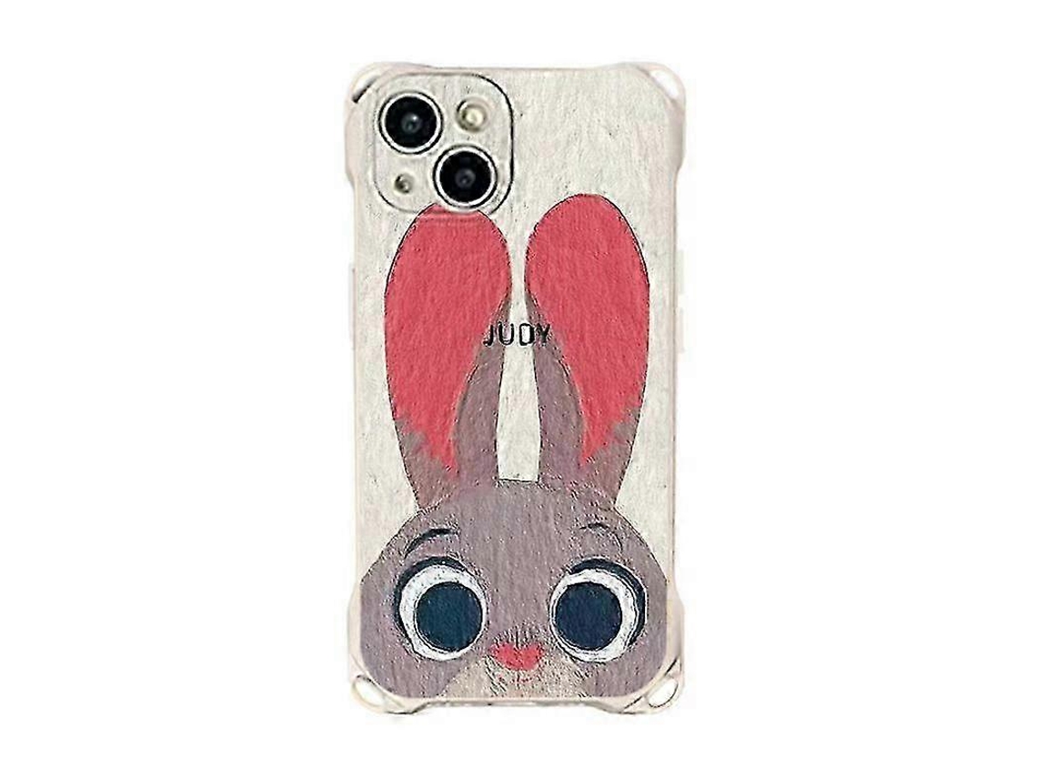 Capa De Celular Transversal Com Desenho De Coelho Da Apple