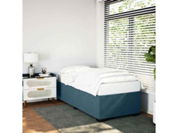 Vidaxl Estrutura De Cama 80x200 Cm Veludo Azul