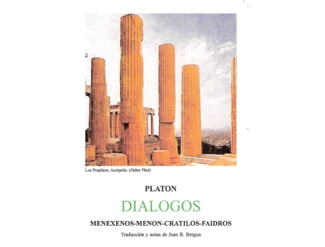 Livro Menexenos,Menon,Kratilos,Faidros de Platon Iii (Grego)