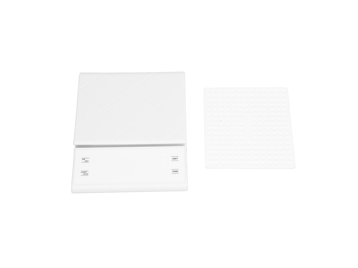 Balança Eletrônica Portátil De Cozinha Com Visor Led, Capacidade De 3 Kg/0,1 G, Para Preparo De Café, Com Temporizador E Pés Antid Aquaforge