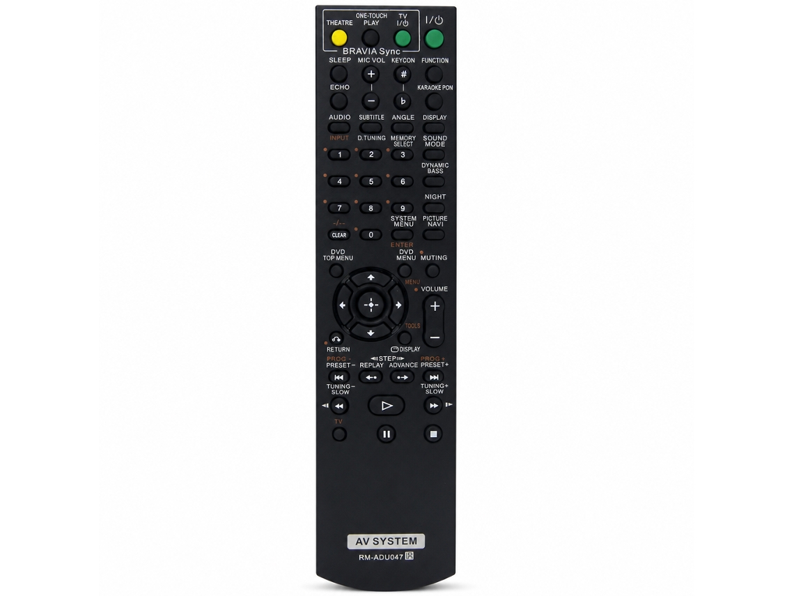 Comando À Distância Compatível Com Amplificador Av Sony Rm-adu047_zhd