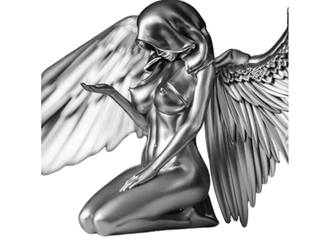 Escultura Ângel Decoração Resina Estátua Worten