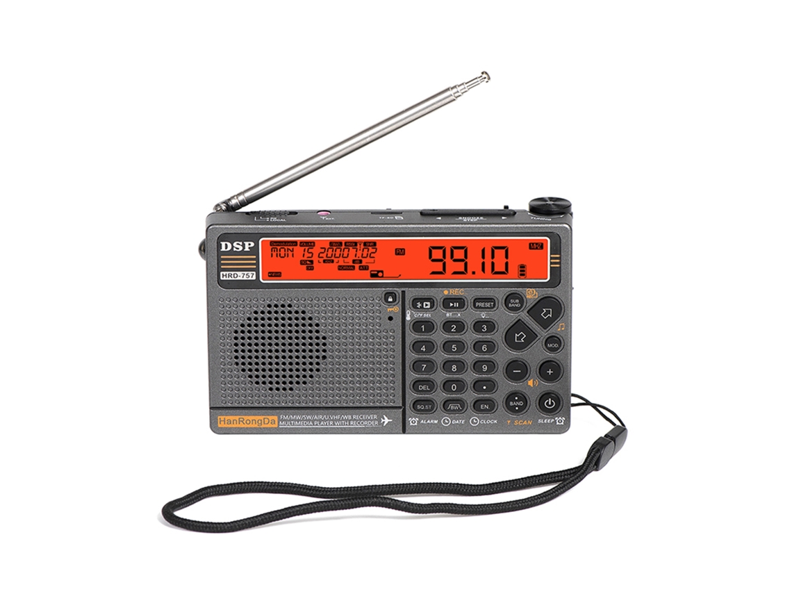 Rádio Portátil Fm Dab Reprodutor De Música