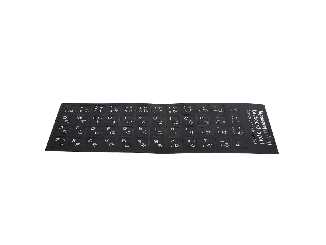 Aetheria adesivo de Teclado Japonês Impermeável Letras Brancas para Notebook Desktop Pc Computador