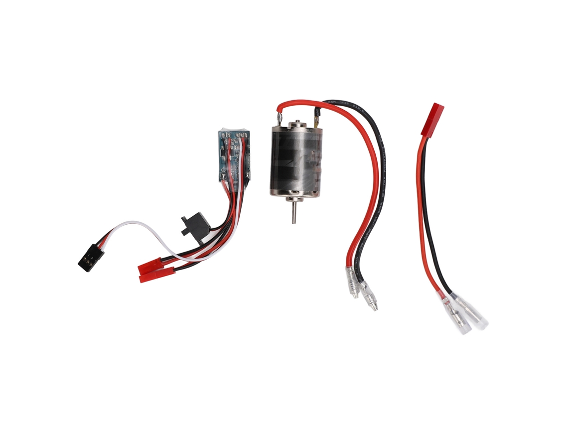 Kit Motor E Esc De Rc Com Motor De Escova 380 38t E Esc 30a Para Carros Rc 1/16 1/18 Com Cabo Adaptador Jst