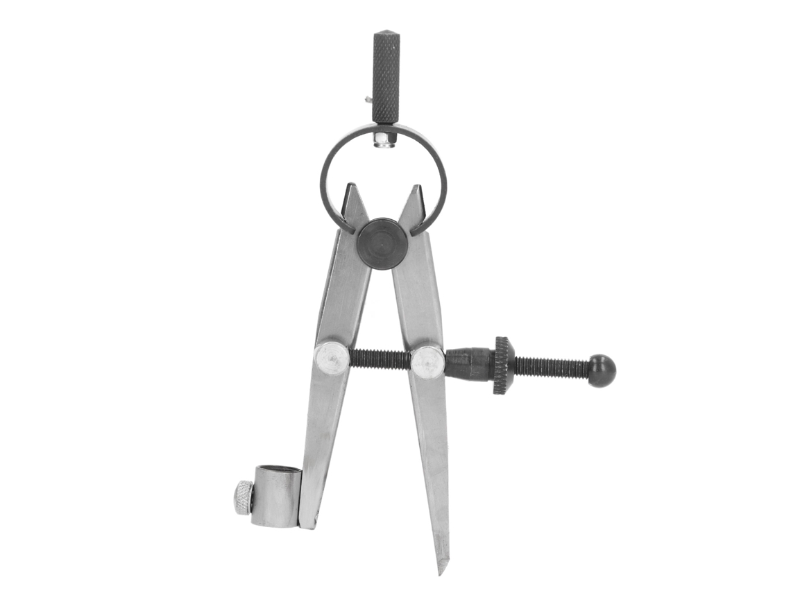 Compasso De Carpintaria De Aço Carbono 125mm Com Porta Lápis, Divisor De Asa, Alta Dureza Para Couro E Madeira