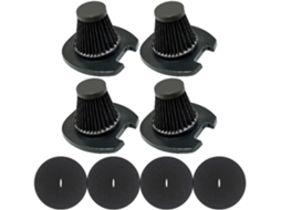 Pacote Com 4 Filtros De Reposição Para Aspirador Pó Vertical Fio 3 Em