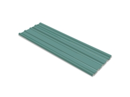 Vidaxl Painel De Telhado 12 Unid. Verde 129 X 45 Cm Aço Galvanizado