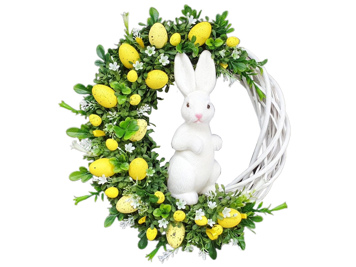 Guirnalda De Ovos Com Coelho Em Acrílico Laxiscreed Para Decoração De Páscoa Em Interiores E Exteriores