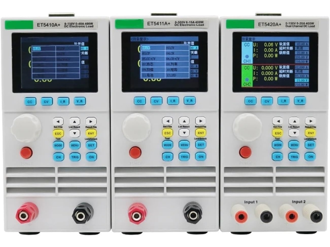 Testador de Capacidade de Bateria Programável com Carregamento Eletrônico Cc Et5410a+ SFUSHOS
