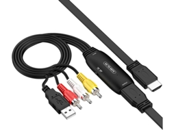 1080p Rca Av Composite Cvbs Para Hdmi Adaptador Conversor Com Cabos Av E Hdmi Incluídos Compatível Xbox, Ps1/ps2/ps3 Pal/ntsc, Plug Play Bestvite