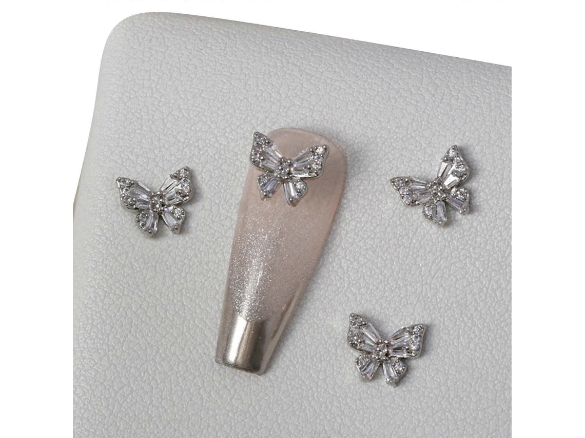 Unhas De Borboleta, Strass, Unhas Brilhantes, Diamantes, Pregos De Metal, Joias Para Decoração De Unhas, Joias Para Unhas Hengrongshen