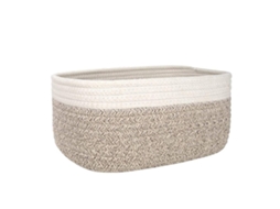 Cesto de Armazenamento Office LAXISCREED Branco Oval Grande