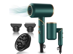 Tcgg-secador De Cabelo, Secador De Cabelo Iônico Profissional 1800w Com Difusor E Bicos, Secador De Cabelo Poderoso Para Secagem Rápida, Compacto