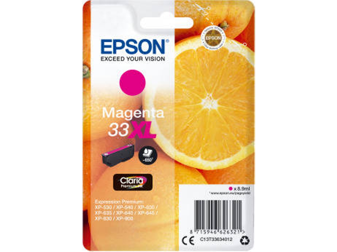 Tinteiro EPSON C13T33634012 Magenta