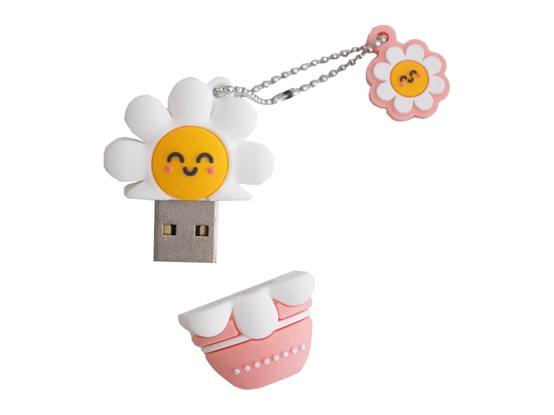 Pen drive USB 3.2 Wondee, capacidade de 32 GB, branco