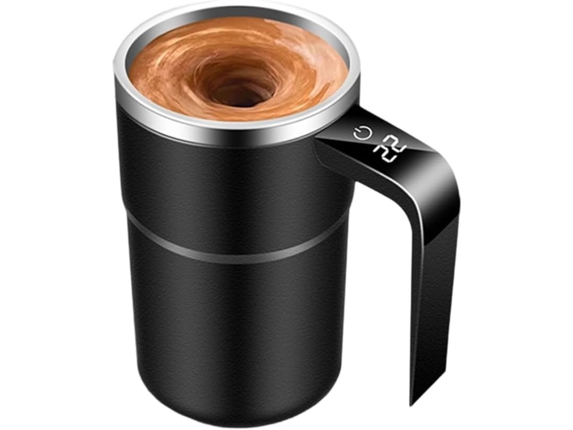 Caneca De Café Com Misturador Automático E Visor
