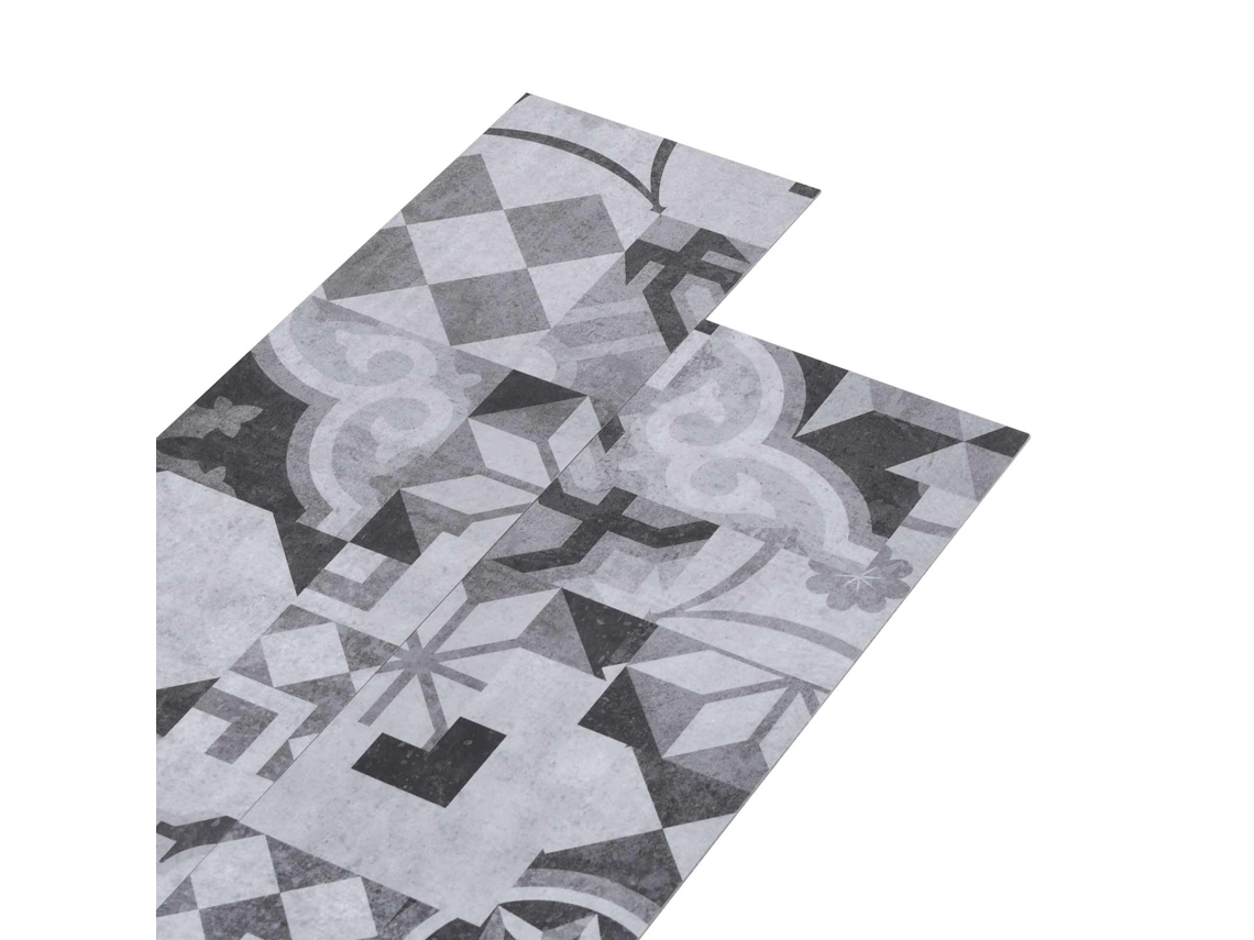 Vidaxl Pranchas De Piso Pvc Autoadesivas 30,5 X 61 Cm 28 Pcs Pvc