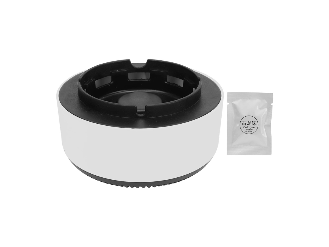 Purificador De Aire Y Cenicero 2 En 1, Cenicero Sin Humo, Botón Único, Para Oficina, Blanco