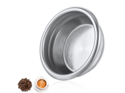 Cesta Filtro Metálica 58mm para Porta filtro, Inox, Dose Dupla com Furos, Reutilizável Sem Filtro de Papel para Máquinas de Café