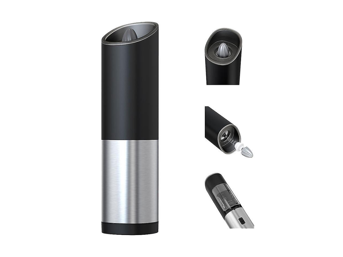 Conjunto De Moedor Elétrico De Sal E Pimenta Gravity Operado Por Bateria, Operação Com Uma Mão, Moagem Leve E Ajustável Aquaforge