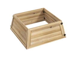 Saia Árvore Natal 65x65cm Madeira Abeto Natural VELTRIX