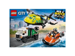 Lego® 60505 City Remix Veículos De Emergência – Avião, Caminhão E Aerodeslizador
