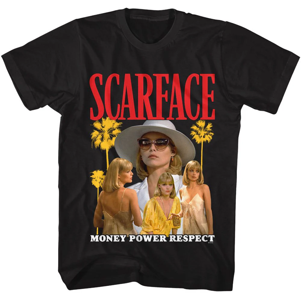 Unisex Adult T-shirt Rockinstone Scarface Elvira Mpr Graphic Sizes