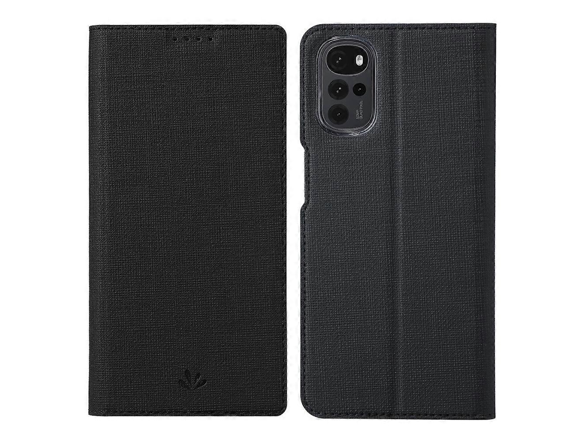 Capa De Couro Com Aba Magnética À Prova De Choque Para Motorola Moto G22 Vili Dmx Series