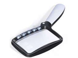 Lupa HALINUIA Compativel com IOS (Dobravel - LED - 2 Dobras - Regulavel - Leitura - Hobby)