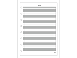 Recarga para Arc Caderno Inteligente To Do M BY STAPLES A5, 50 Folhas, Branco e Cinzento