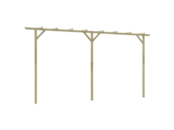vidaXL Pérgola de jardim 400x40x205 cm madeira
