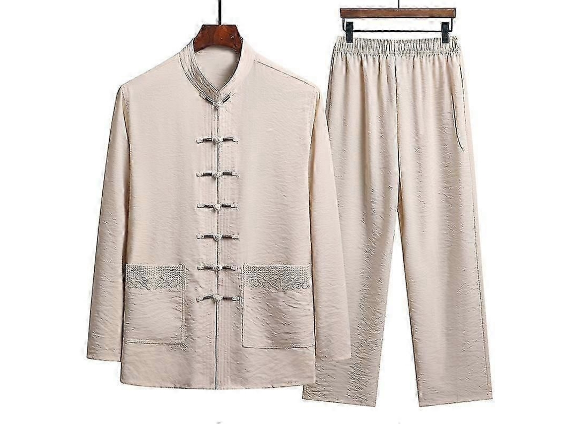 Camiseta Para Homem Com Material Lino E Algodão, Etiqueta Incluída, Lavagem À Mão Fria E Passagem De Ferro Em Temperatura Normal Bege