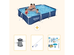 Bestway Piscina Bestway Steel Pro Retangular - 300x201x66 Cm - 4-peças S22725