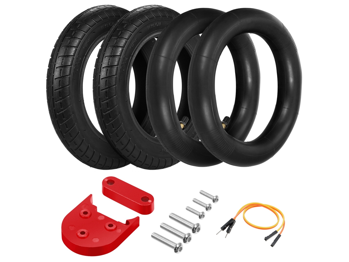 2026zentro-kit Pneu Interno E Externo 10x2,0 Polegadas Com Espaçadores Para Scooter Elétrica Xiaomi M365