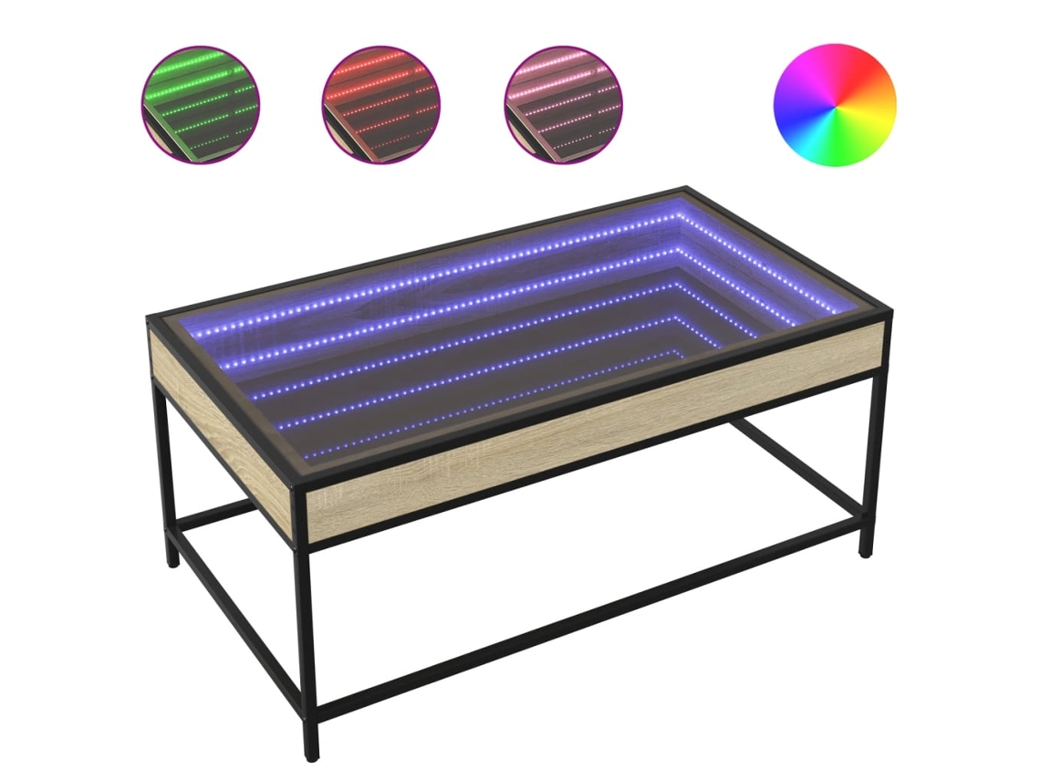Coffee Table, Coffee Tables Vidaxl Marrom Madeira Processada (90 X 50 X 41 Cm)