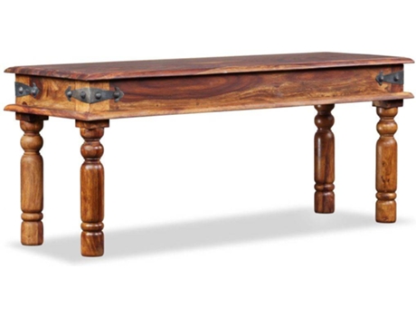 Banco  madeira sheesham maciça (110x35x45 cm)