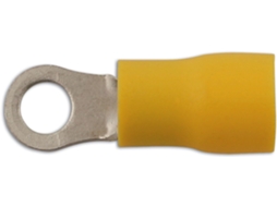 Terminal De Anel Amarelo 30219, 6,4 Mm, 100 Peças