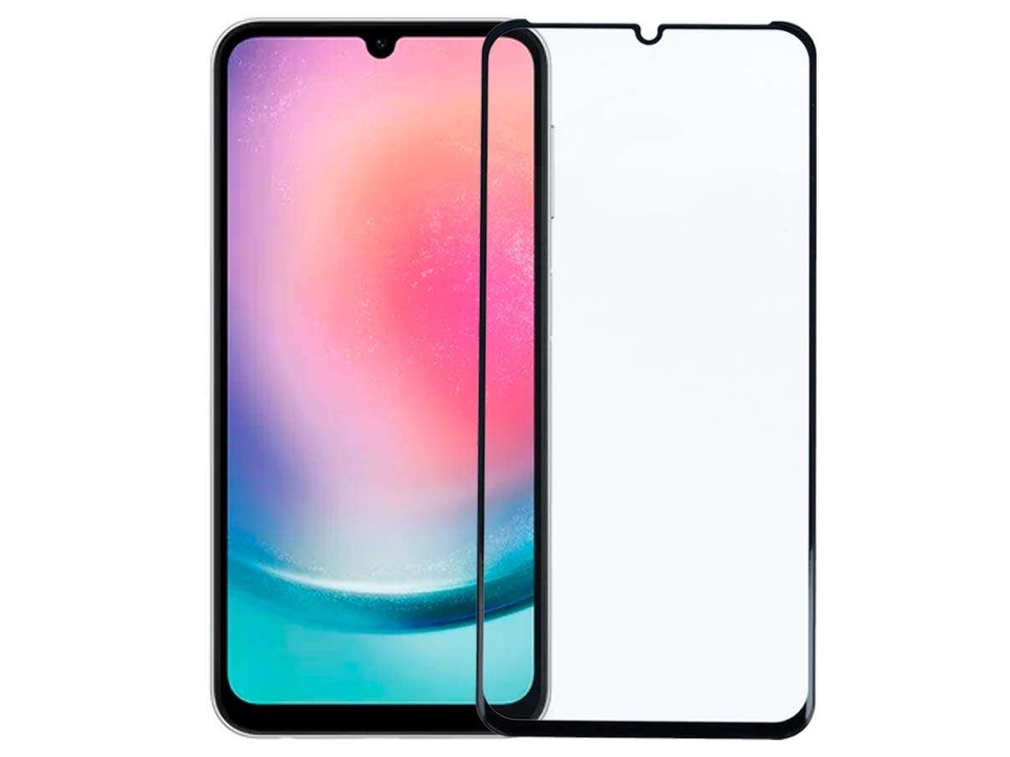 Película De Vidro Temperado Completa Preto Para Samsung Galaxy A24 4g