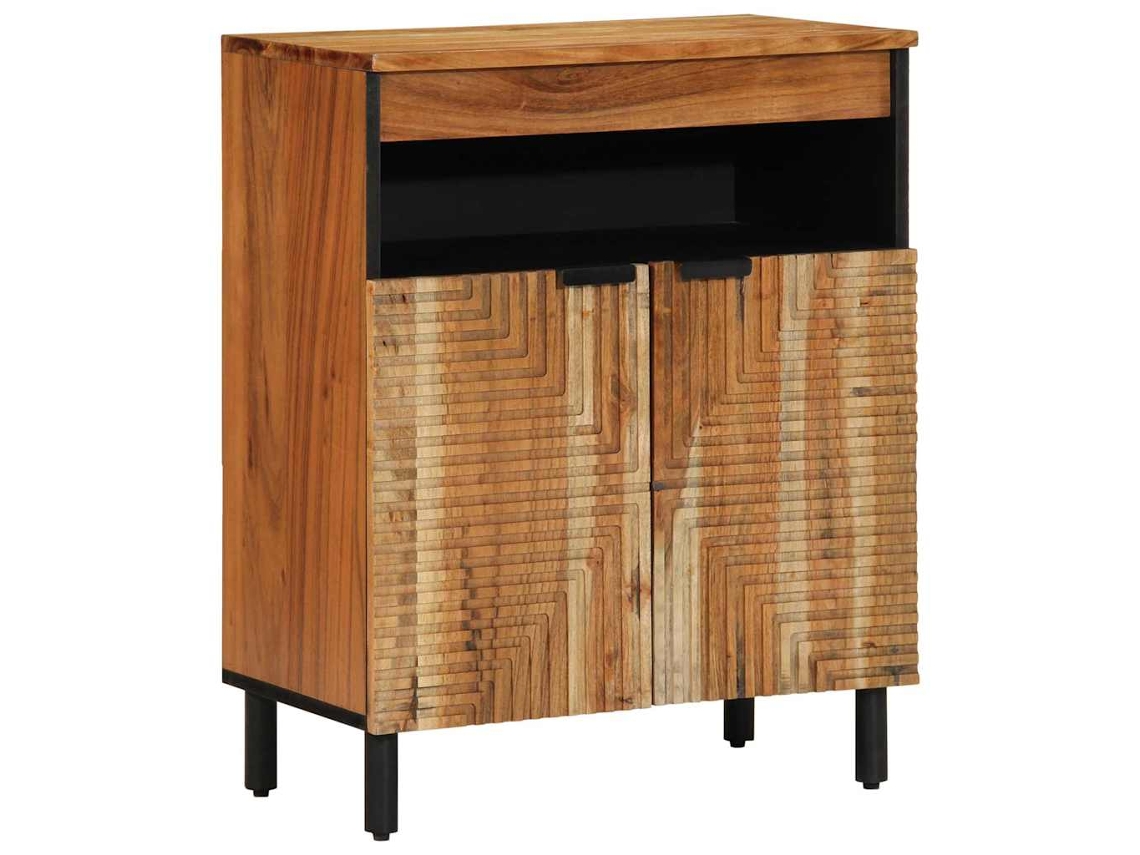Vidaxl Buffet Castanho 60 X 33,5 X 75 Cm Madeira De Manga Maciça