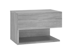 Wall-mounted Bedside Cabinet, Wall-mounted Bedside Cabinets Vidaxl Cinzeto Madeira Processada (n/a)