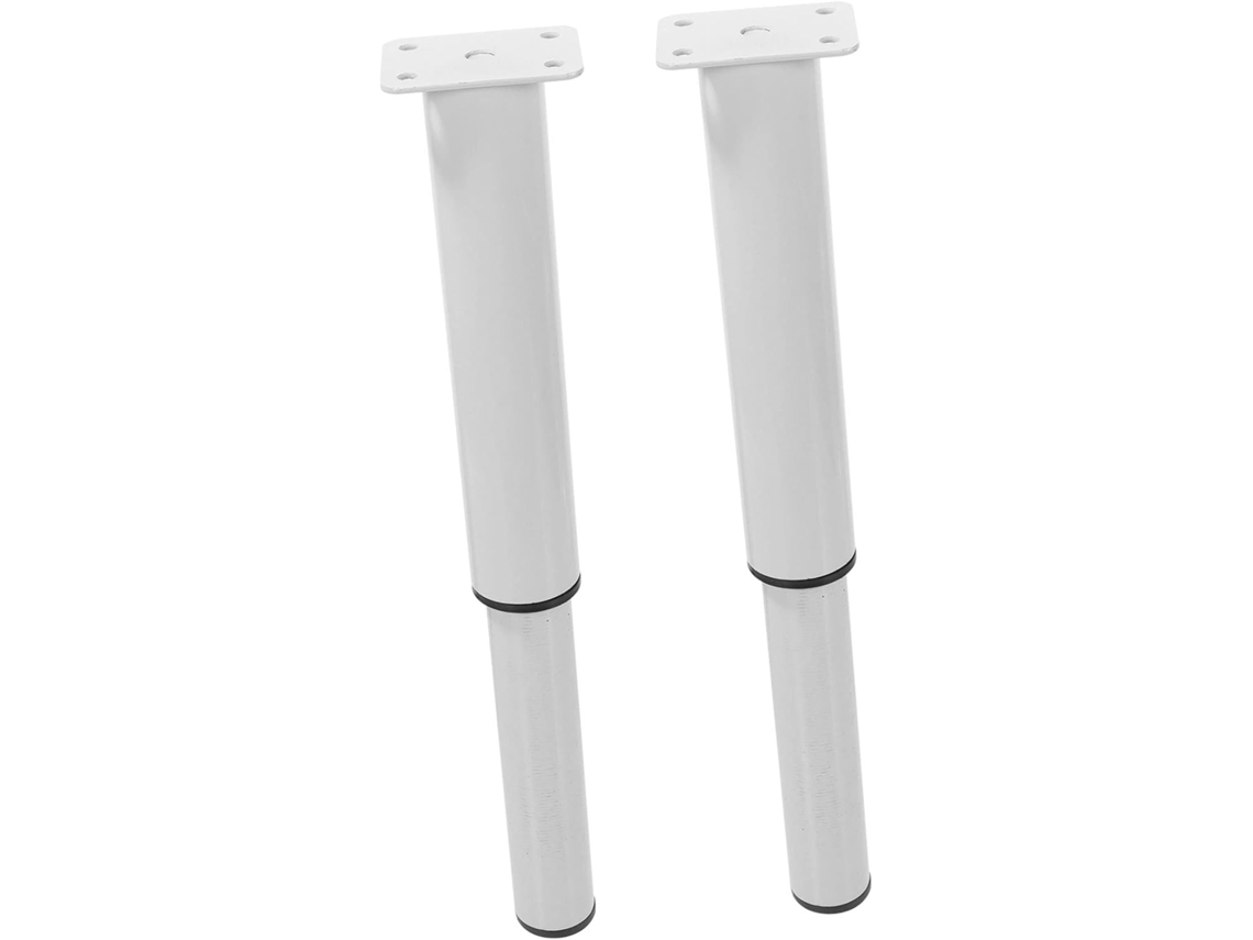 Popetpop 2 Peças Pés De Metal Ajustáveis Para Móveis, Cama, Sofá, Mesa, Cômoda, Suporte Para Mesa De Centro E Sala