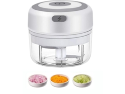 Mini Picador Elétrico Portátil, Processador De Alimentos Pequeno Recarregável Via Usb Com Lâminas De Aço Inoxidável De Qualidade Aquaforge