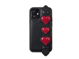 Capa Pega Para Iphone 12 Mini Kingxbar Pele Sintética Preto