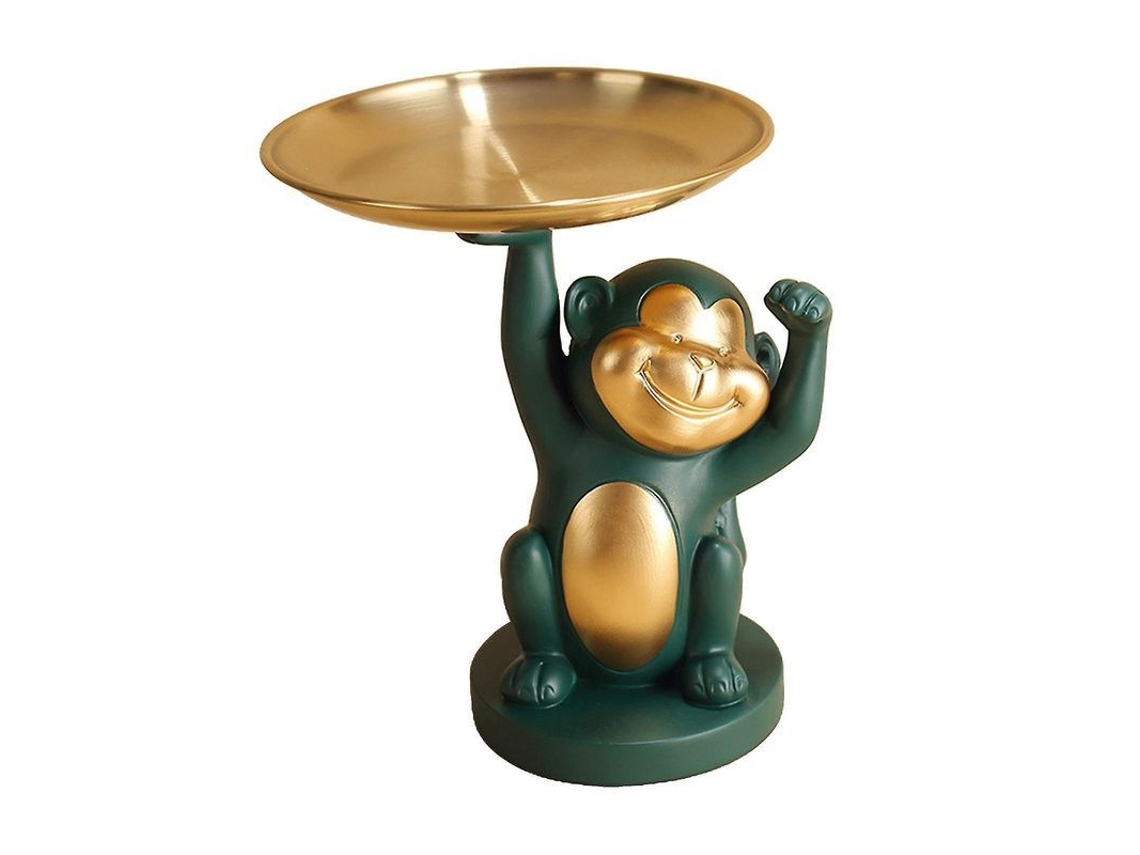 Prato De Chave De Macaco De Resina - Decorativo, Durável E Ambientalmente Amigável Para Sala, Entrada E Presentes